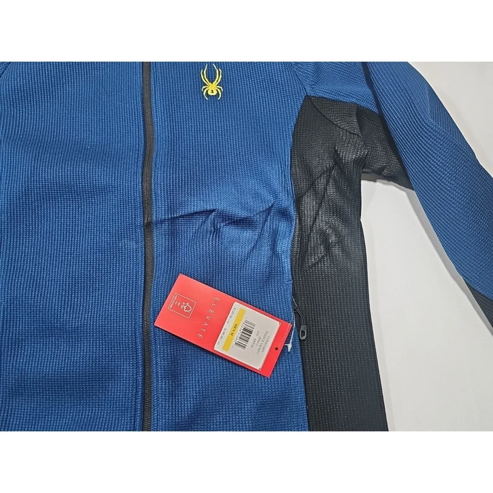 SPYDER Constant Full Zip Fleece Jacket Blue Men's Size M NWT IMPERFECT - 205413‎